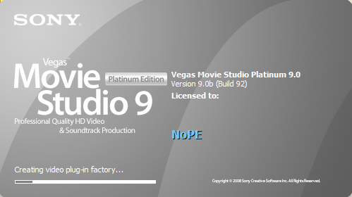sony vegas screen shot